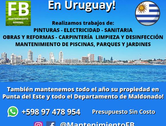 Mantenimiento General para Propiedades en Urugu
