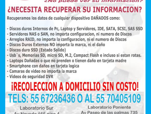 Recuperación de datos de discos duros dañados