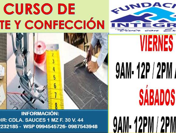 CURSO DE CORTE Y CONFECCIÓN 