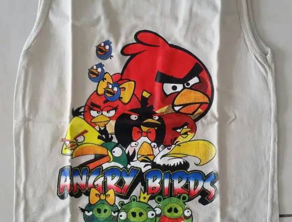 Musculosa Niño Angry Birds