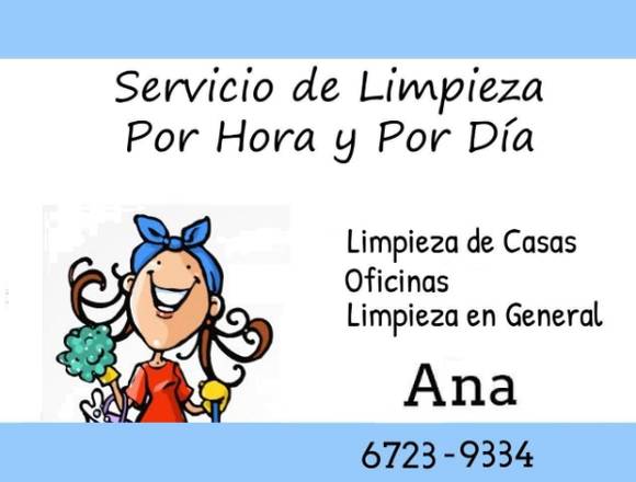 Servicio de limpieza por dia 35.00     