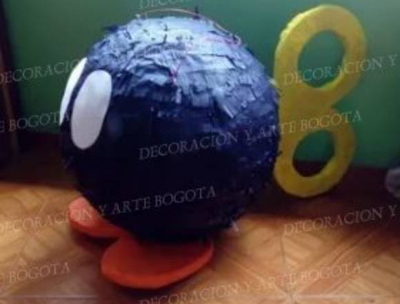 PIÑATAS TEMATICA MUNDO MARIO