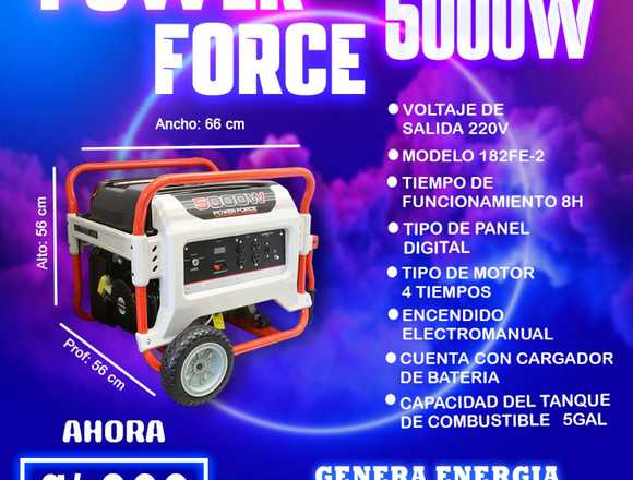 VENTA GENERADOR POWER FORCE