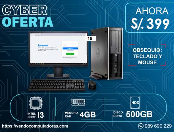 PC CORE I3 PANTALLA 19