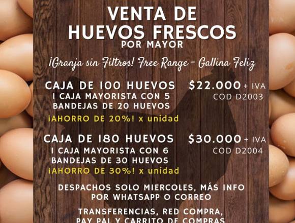 Venta de Huevos de Campo Orgánicos