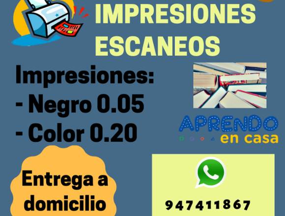 IMPRESIONES A DOMICILIO 