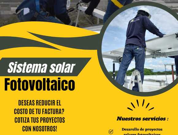 Diseño e instalacion de proyectos solares 