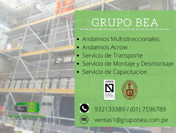 GRUPO BEA VENTA Y ALQUILER DE ANDAMIOS