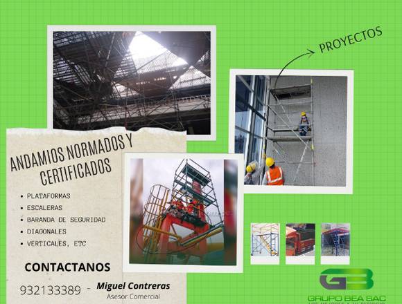 VENTA/ALQUILER/ ESTRUCTURAS METALICAS Y ANDAMIOS