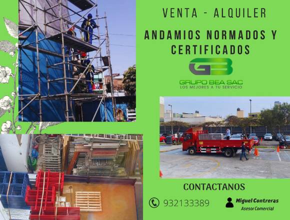 VENTA Y ALQUILER DE ANDAMIO CERTIFICADO POR LA UNI