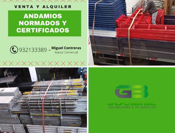 ANDAMIOS EN ACERO GALVANIZADO NORMADO