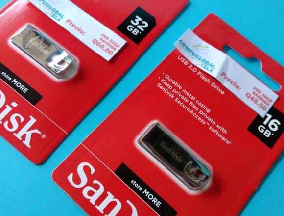 USB de 16 GB marca SANDISK por unidad o por mayor 