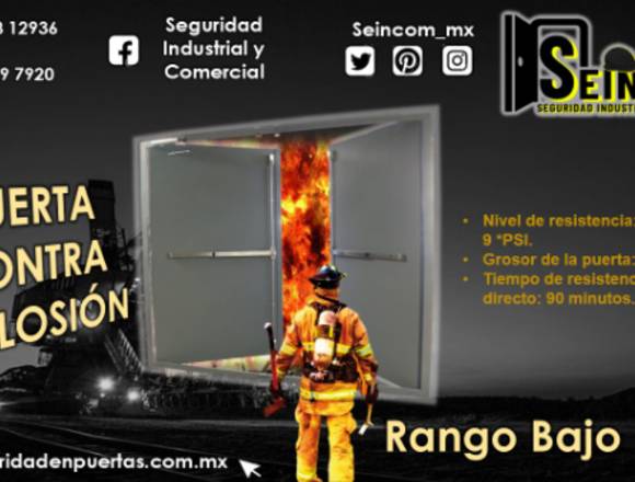 PUERTA CONTRA EXPLOSION RANGO BAJO 