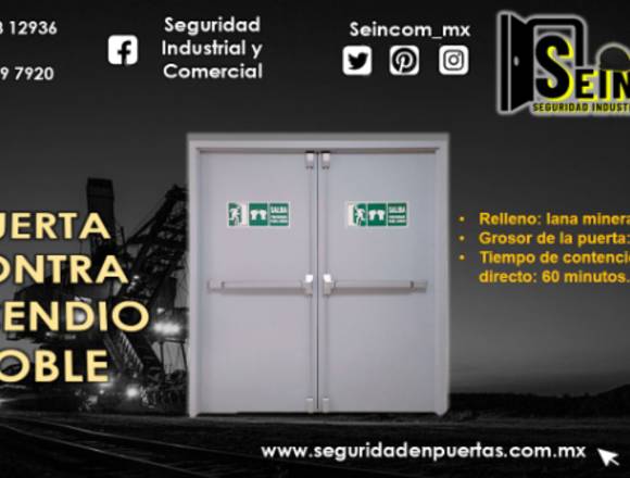 PUERTA CONTRA INCENDIO (RETARDO DE 60 MIN)