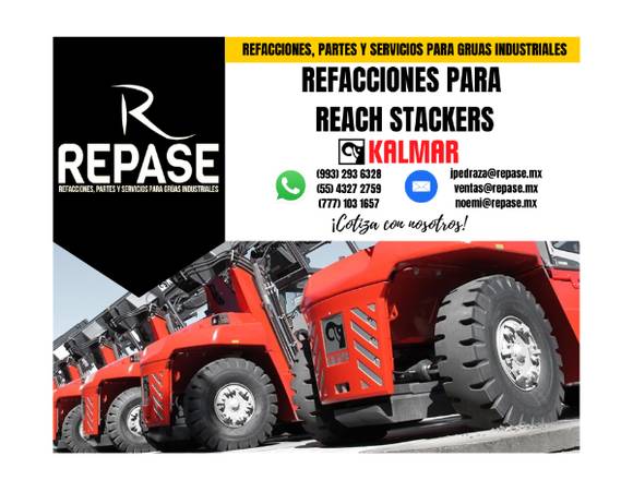 REFACCIONES PARA REACH STACKER KALMAR