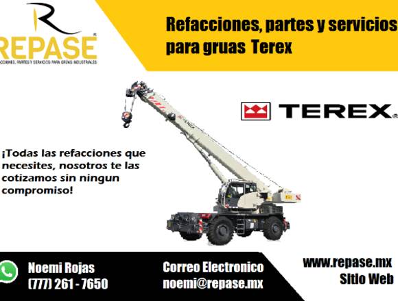 REFACCIONES PARA GRUAS TEREX