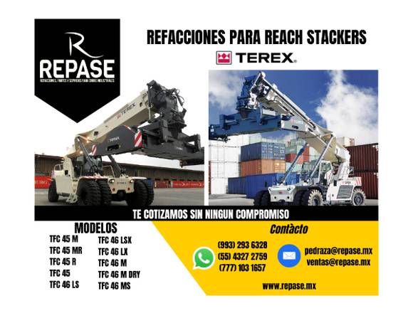 REFACCIONES PARA REACH STACKER TEREX