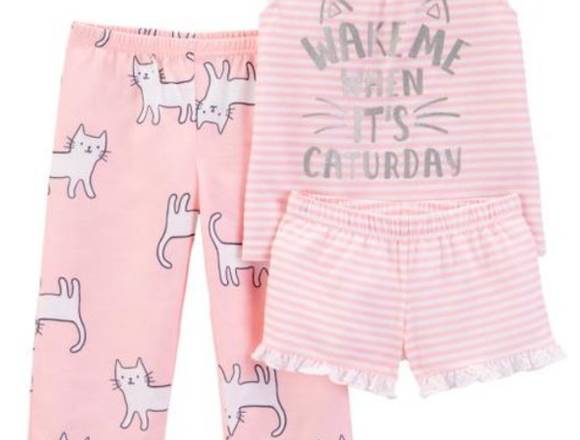 Pijama 3 piezas para niña 5 años