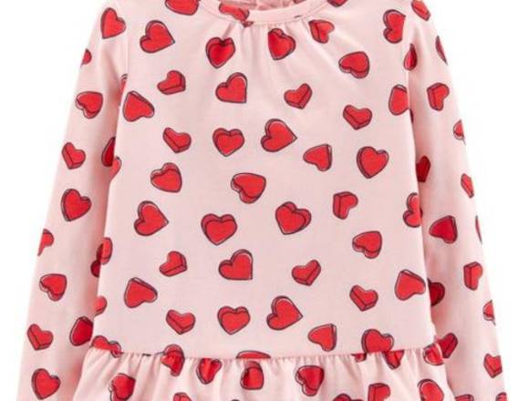 Blusa rosada de corazones - niña 4 años