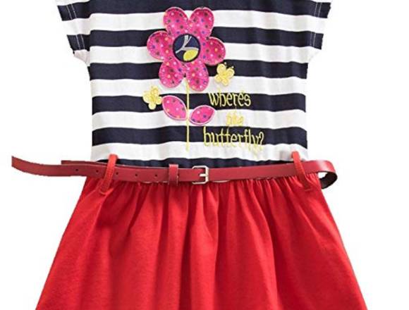 Vestido con cinturon 5-6 años