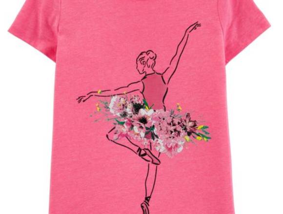 camiseta rosada para niña 8 años