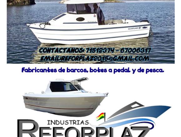 FABRICANTES DE EMBARCACIONES, BOTES A PEDAL