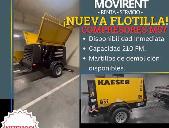 Nueva Flotilla De Compresores M57 Para Renta