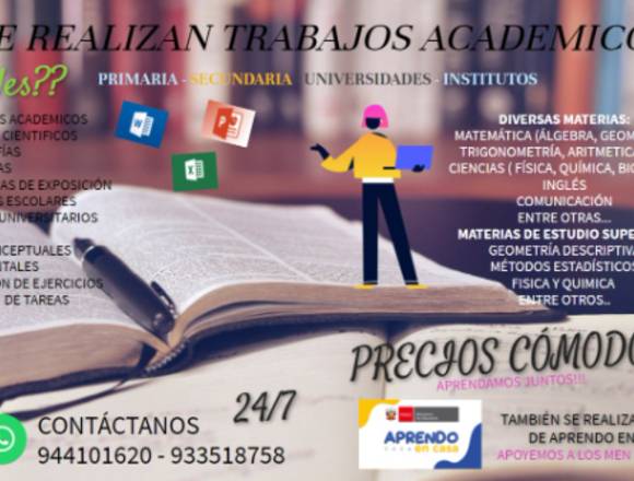 TRABAJOS ESCOLARES Y UNIVERSITARIOS 