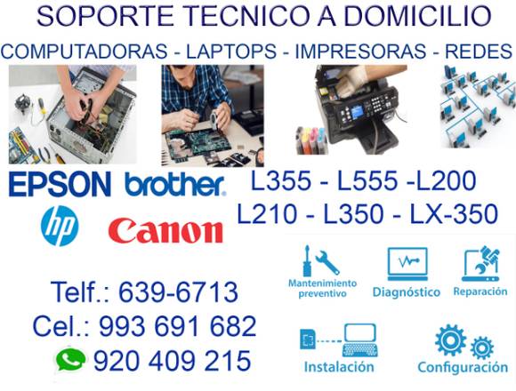 993691682 SERVICIO TÉCNICO COMPUTADORAS LAPTOPS 