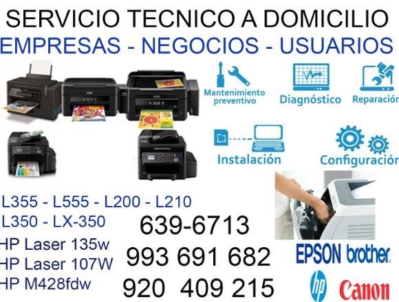 MANTENIMIENTO DE IMPRESORAS A DOMICILIO 993691682