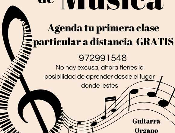 Clases de Guitarra, Piano, Canto, Órgano, Oratoria