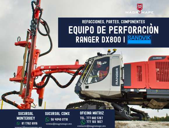 EQUIPO DE PERFORACIÒN RANGER DX800 SANDVIK