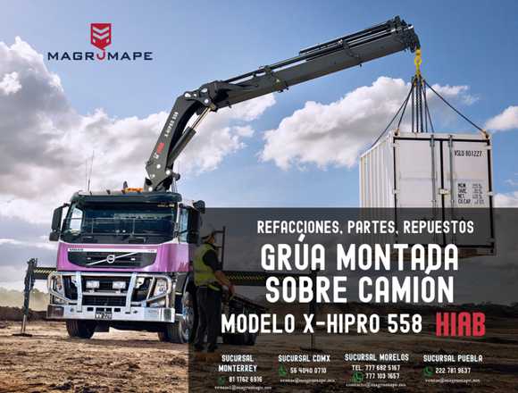 GRÚA MONTADA SOBRE CAMIÓN -HIPRO 558 HIAB