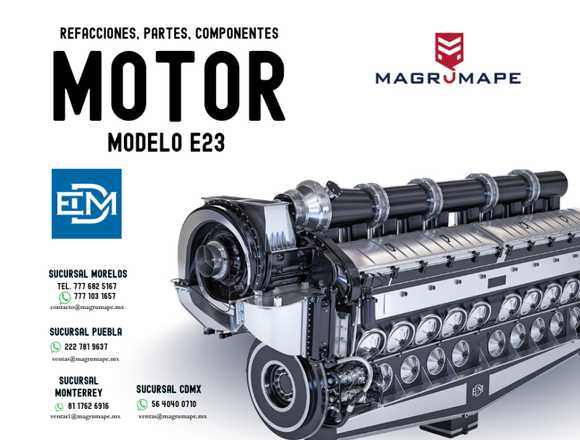 REFACCIONES PARA MOTOR ELECTRO MOTIVE DIESEL E23