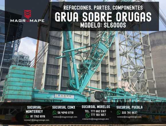 PARTES PARA GRUAS SOBRE ORUGAS KOBELCO