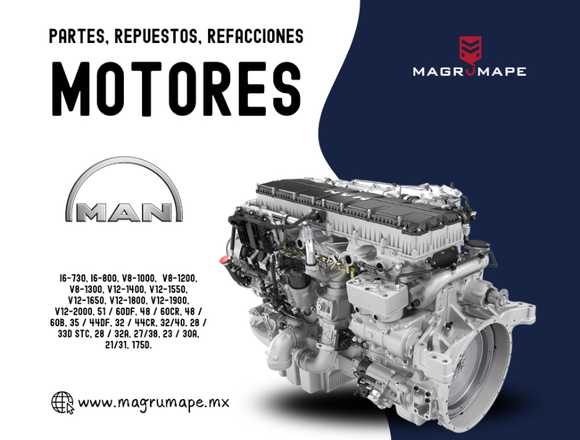 REFACCIONES PARA MOTORES MARINOS MAN