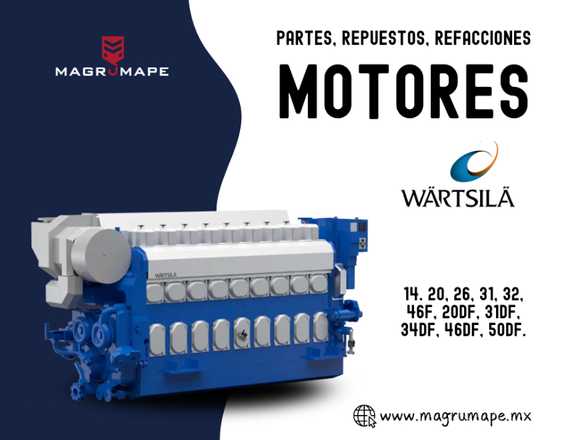 REFACCIONES PARA MOTOR WARTSILA