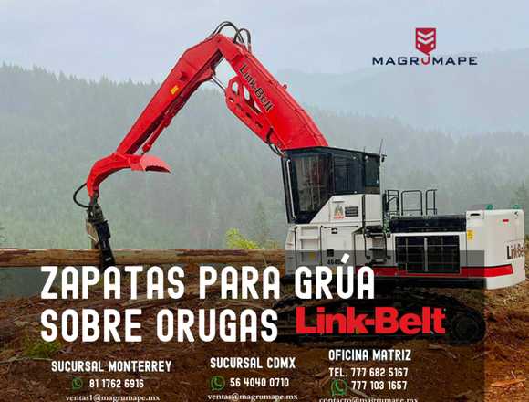 ZAPATAS PARA GRÚAS SOBRE ORUGAS LINK BELT