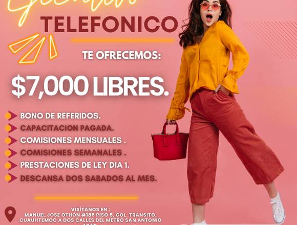 ejecutivo telefonico sin experiencia