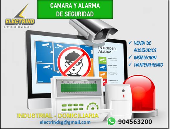  INSTALACION DE ALARMA Y CAMARA DE SEGURIDAD