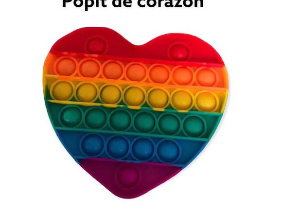 Popit colorido de corazon 