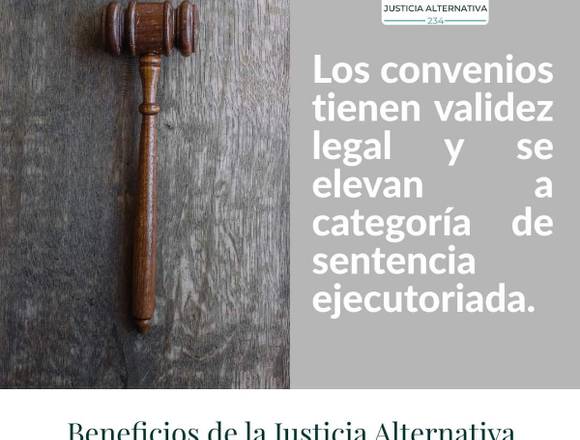 CONVENIO DE JUSTICIA ALTERNATIVA