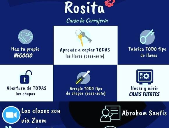 Curso Cerrajeria por zoom , incluye practica