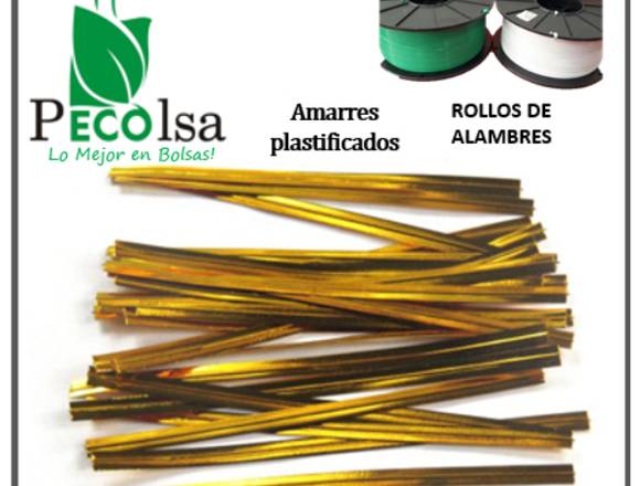 ALAMBRES PLASTIFICADOS MEDIDAS VARIADAS 