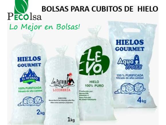 BOLSAS PARA ENVASADO DE HIELO