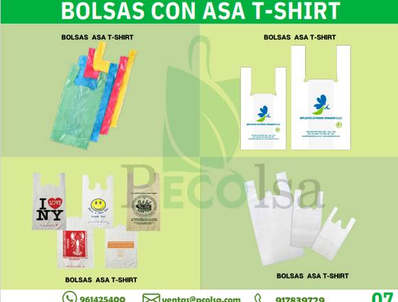 VENTA DE BOLSAS T-SHIRT