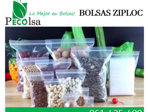 BOLSAS CON CIERRE HERMÉTICO, BOLSAS ZIPLOC