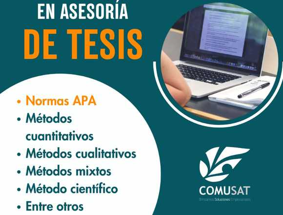 Asesoría de tesis con normas apa.