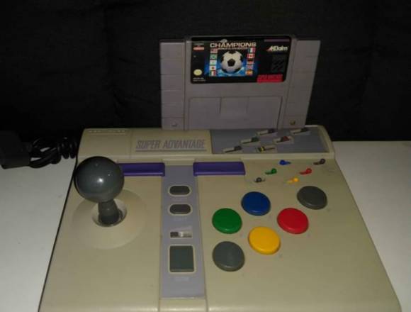 Palanca control Super Nintendo con juego