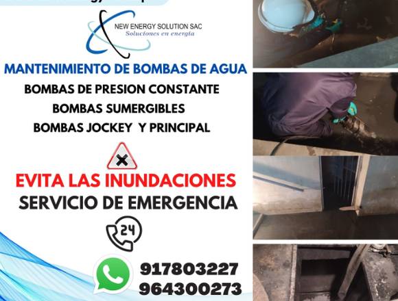 MANTENIMIENTO EN BOMBAS DE AGUA 